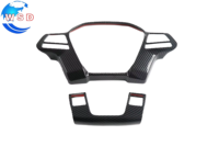 Couverture de panneau de volant en fibre de carbone ABS pour BYD Shark 6, cadre décoratif de volant de voiture, autres accessoires intérieurs