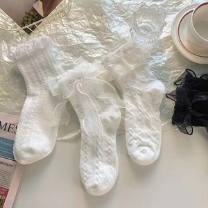 <strong>Manufacture</strong> Womens Crew <strong>Socks</strong> Lace Ruffle Frilly Cotton Cute Princess <strong>Custom</strong> Design <strong>Sock</strong> Women - Product Image 5