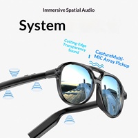 Lunettes Intelligentes IA avec Caméra 8MP, Prise de Photos, Traduction pour Appels, Contrôle par Bouton Tactile, Recharge Magnétique pour Double Plateforme