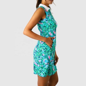 Jupe de golf personnalisée légère, respirante, à séchage rapide, anti-humidité, écologique pour femme, imprimé floral, sans manches, protection solaire UPF - Product Image 6