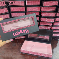 Boîtes d'emballage de presse à cils et ongles sur marque privée vide clair boîte d'emballage de faux cils de luxe vente en gros