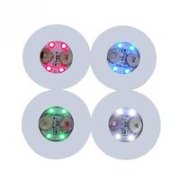 Sous-verre lumineux LED en acrylique pour fête, décoration de vase, bouteille, verre à bière, avec logo personnalisé, OEM, en gros, pour boissons