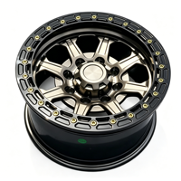 Jantes en alliage d'aluminium forgé JWYC personnalisées 6061-T6, 17, 18, 20, 22 pouces, noir mat, jantes tout-terrain compatibles avec Ford F150
