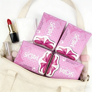 Article avec livraison gratuite, vente en gros Alibaba, marque privée, serviettes hygiéniques écologiques, produits féminins biodégradables - Product Image 3