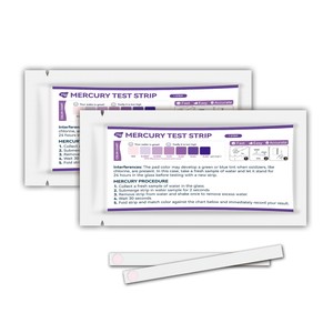 Wancheng Biotechnology Mercury Test Strip 10 <b>Packs</b> Per <b>Pack</b> Fast Easy Accurate <b>Water</b> Quality Detection - Product Image 1