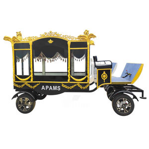 Carroza Fúnebre Europea Popular Blanca de Cuatro Ruedas para Ataúdes - Product Image 1
