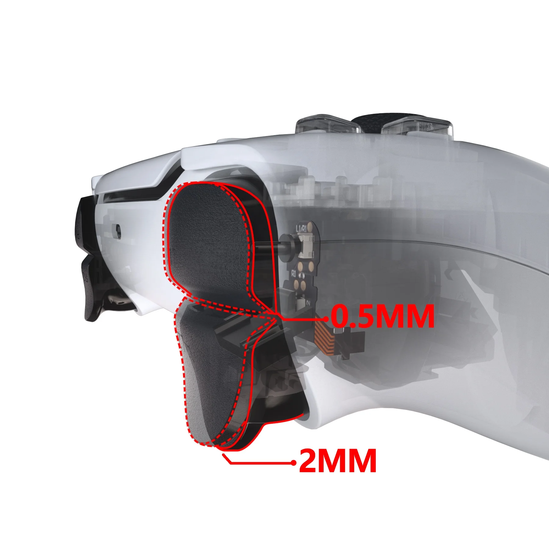 Набор наплечных кнопок для триггера волос, индивидуальный гибкий кабель для триггера для контроллера PS5