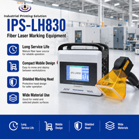Máquina de Marcado Láser de Fibra IPS-LH830, Portátil, para Metal, Películas, Botellas, Bolsas, Logotipos, Texto, Codificación, Placas de Identificación