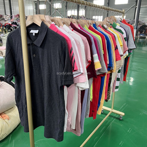 F11 T-shirt <span class=keywords><strong>polo</strong></span> de marque d'occasion de haute qualité vêtements d'occasion pour femmes et hommes vente en gros mixte usine - Product Image 3