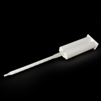 Buse mélangeuse statique carrée jetable à baïonnette, 21 éléments, tube de mélange pour la distribution d'adhésif époxy bicomposant de 50 ml