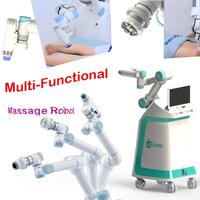 Robot de massage multifonction LSCURE avec tête de massage interchangeable et corps principal sur chariot, idéal pour les salles de sport, les centres de spa et les centres de récupération