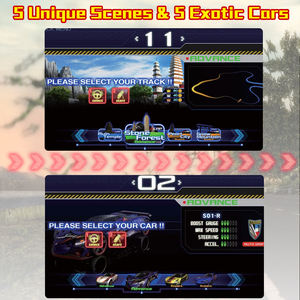 Máquina de Juego Arcade de Carreras Storm <span class=keywords><strong>Racer</strong></span> G-DX, Metálica, en Inglés, con Monitor LCD de 42 Pulgadas, Operada con Monedas, para Salas de Juego - Product Image 2