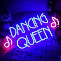Insegna LED al Neon in Acrilico Personalizzata 'Dance Queen', Decorazione da Parete per Camere dei Bambini, Man Cave, Sale Giochi, Bar, Club e Casa
