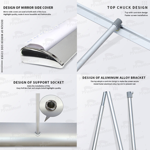 FEAMONT Biểu Ngữ Quảng Cáo Cuộn Lên Biểu Ngữ CuộN Xuống Biểu Ngữ CuộN Xuống Bằng Nhôm Có Thể Thu Vào - Product Image 4