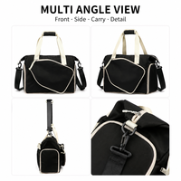 Sac de sport personnalisé en sergé imperméable pour pickleball avec compartiment à chaussures, couleur personnalisable, OEM