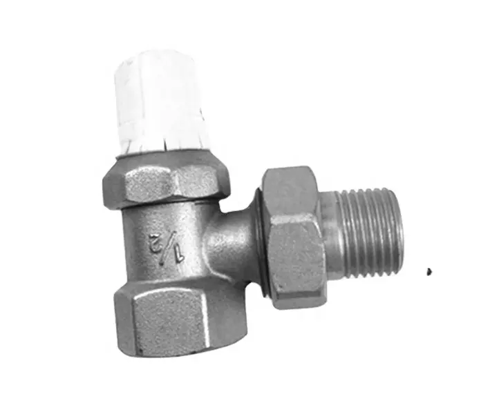Brass thermostatic valve manual brass radiator valve angle type for radiator heating Thermostatic water heating radiator valve,