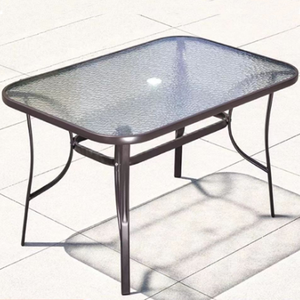 ชุดโต๊ะและเก้าอี้เหล็กพับได้7ตำแหน่งสำหรับสวนกลางแจ้งแบบทันสมัย - Product Image 2