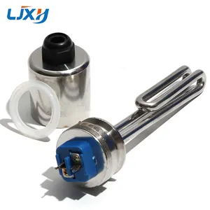 LJXH 1.5 "inç (OD50.5mm) tri-kelepçe Fold geri isıtma elemanı paslanmaz çelik daldırmalı su ısıtıcı (120V 1500W/1650W)