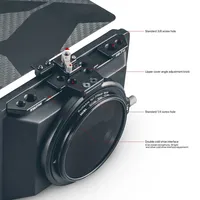 TILTA MB-T15 4*5.65 Mini Matte Box en fibre de carbone avec support supérieur pour appareils photo reflex numériques et hybrides, compatible FX30 FX3 A7 III/A7 IV
