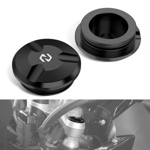 NICECNC Cache de tube supérieur de fourche avant en aluminium pour moto <span class=keywords><strong>BMW</strong></span> R1200RT 2019-2022 R1250GS 2019-2024 R1200GS 2013-2018 R1200R <span class=keywords><strong>R850R</strong></span> - Product Image 1