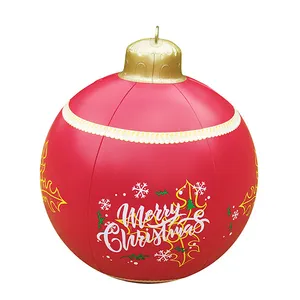 Party Supplies PVC Decoration inflatable Toy Balloon Christmas Ornament Glowing Ball