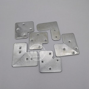 Support d'angle en aluminium zingué pour quincaillerie de porte et fenêtre, décoration intérieure - Product Image 1