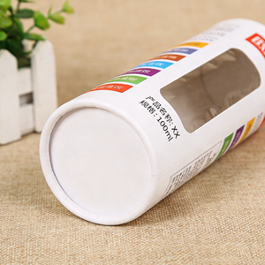 Wholesale Custom Printed Kraft Paper Cylinder <b>Box</b> With Transparent PVC Window Luxury <b>Round</b> Tube For Retail Display - Product Image 4