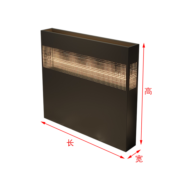 ยาวกว้างและสูง80*20*100ซม. โคมไฟสีขาวอบอุ่น