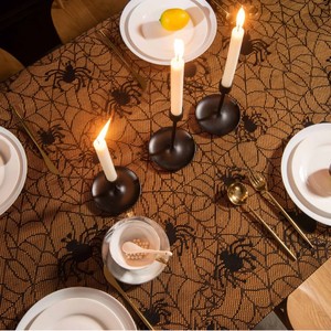 Halloween <b>Tablecloth</b> 137x182 Cm Spider Web Skull Design Polyester <b>Rectangle</b> Novelty Table Decoration - Product Image 5