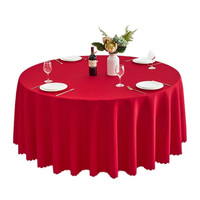 Nappe ronde unie en tissu uni pour hôtel, banquet, mariage, grande nappe de table ronde, taille personnalisée