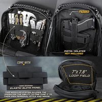 Pochette tactique Molle Admin, pochette utilitaire EDC, organiseur de poche à outils modulaire à double couche