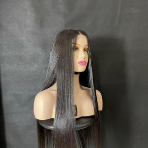 ผมเรมี่แท้ลอนธรรมชาติแบบดิบอินเดียยาว24นิ้วสำหรับต่อผมบริสุทธิ์แบบคู่สีดำธรรมชาติแบบเส้นเดี่ยว - Product Image 1