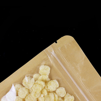 Direkt vom Hersteller: Kraftpapier-Zipperbeutel mit Aufreißkerbe und Sichtfenster für Snacks, Nüsse, Kaffee und Tee