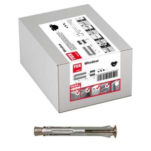 กรอบโลหะท็อกซ์ปลั๊กติดผนังหน้าต่าง10x152มม - Product Image 1