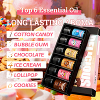 Ensemble d'huiles essentielles pures à 100 % de 10 ml pour l'exportation, Glycérine, Barbe à papa, Chocolat, Citron frais, Floral, Distillées à la vapeur, Longue durée