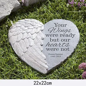 Resin Material Pet Dog Foot Print <strong>Memorial</strong> <strong>Plaque</strong> <strong>Garden</strong> Stone Gravestone With Paw Print - Product Image 1