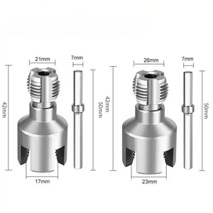 Endüstriyel Sınıf 1 takım/2 adet Boru Diş Kesiciler Hem İç Hem Dış Dişler için 4 noktalı ve 6 noktalı Entegre Diş Kesiciler - Product Image 6