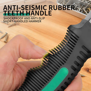 مطرقة نجارة غير قابلة للشرر من الفولاذ مع مقبض من الألياف الزجاجية، مطرقة مسامير صغيرة قصيرة المقبض، أداة مطرقة إزميل صغيرة - Product Image 6