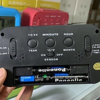 Jam meja serbaguna termometer cahaya abadi, kalender Desktop Jam LED Digital Alarm