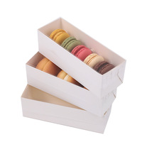 Fabricant spécialisé dans les boîtes d'emballage de macarons de 6/12 pièces Petites boîtes à gâteaux roulés de serviettes pour la production alimentaire en gros