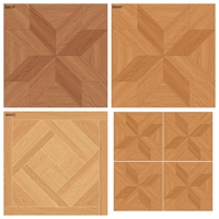 Azulejos de Porcelana con Diseño de Madera de 600x600, Azulejos Rústicos Mate para Dormitorio, Sala de Estar, Piso y Pared