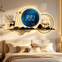 Horloge murale électrique moderne en acrylique affichant l'heure, le jour de la semaine, la température et la date, retour à l'école