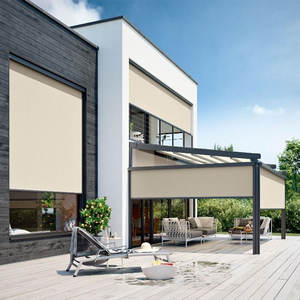 Vente en gros d'auvent vertical <span class=keywords><strong>latéral</strong></span> pour écran à rouleaux de patio personnalisé pare-soleil de balcon rail à fond tombant guides latéraux verticaux <span class=keywords><strong>store</strong></span> à rouleaux - Product Image 5