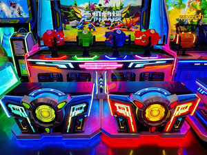 เครื่องเล่นเกมยิงปืนน้ำแบบหยอดเหรียญสำหรับเด็ก 4 คนเล่นในร่ม - Product Image 3