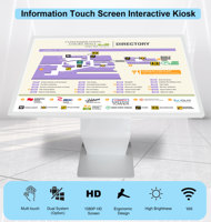 Monitor LCD de alto brillo HDFocus de 55 pulgadas para señalización digital de calidad y pantallas de publicidad callejera