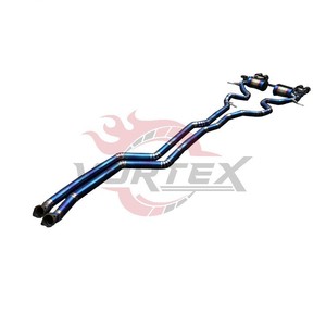 ท่อไอเสีย catback Vortex สำหรับ BMW E90 E92 335 3.0T ท่อไทเทเนียมท่อไอเสียระบบท่อไอเสียรถยนต์เผาไหม้สีฟ้าปลา - Product Image 3