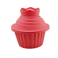 Moule à cupcakes en silicone de qualité alimentaire, sans BPA, résistant à la chaleur, en gros, 3 pièces, moule à gâteaux en forme de cône en spirale