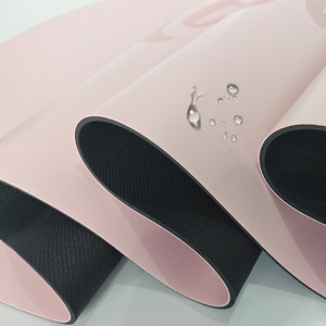 Nuevo diseño logotipo personalizado alta calidad antideslizante respetuoso con el medio ambiente Premium negro Pu caucho Natural <span class=keywords><strong>Yoga</strong></span> Mat 5mm - Product Image 3