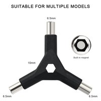 RIDERACE 6 in 1 Kunci Hex Multifungsi Tiga Kepala untuk Sepeda, Baja Karbon Bentuk Y, Ringan, Kunci Allen Hex, Alat Perbaikan Sepeda