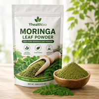 Poudre de feuilles de Moringa de qualité alimentaire supérieure, poudre végétale multi-usages, adaptée à la production de marques alimentaires
